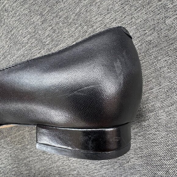 Talbots Black Ballet Flats Pointed Toe Genuine Leather Women's Narrow 7AA EUC - Picture 11 of 11